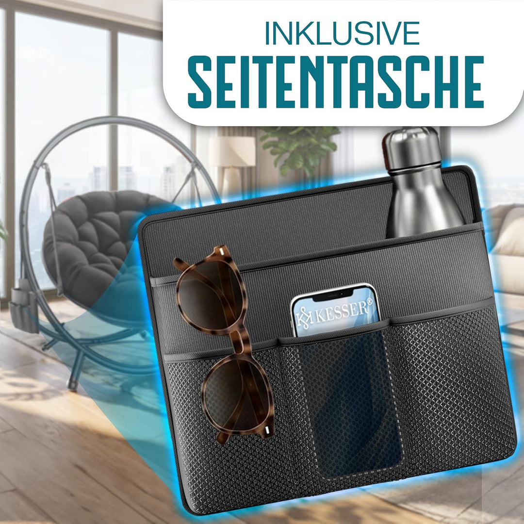 KESSER® Hängesessel mit Gestell Bali Hängeschaukel Hängestuhl bis 150kg für Indoor und Outdoor + Kis