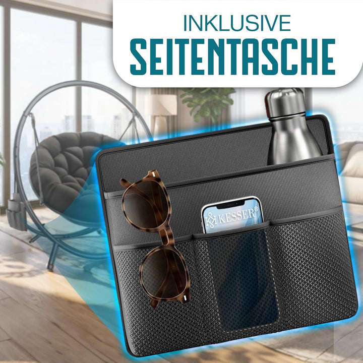 KESSER® Hängesessel mit Gestell Bali Hängeschaukel Hängestuhl bis 150kg für Indoor und Outdoor + Kis
