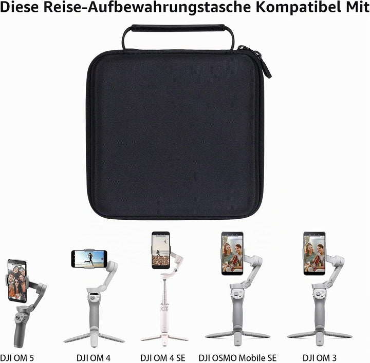 co2CREA Harte Reiseschutzhülle Etui Tasche für DJI OM 5 /OM 4 /OM 4 SE/Osmo Mobile 3 Gimbal 3-Achsen