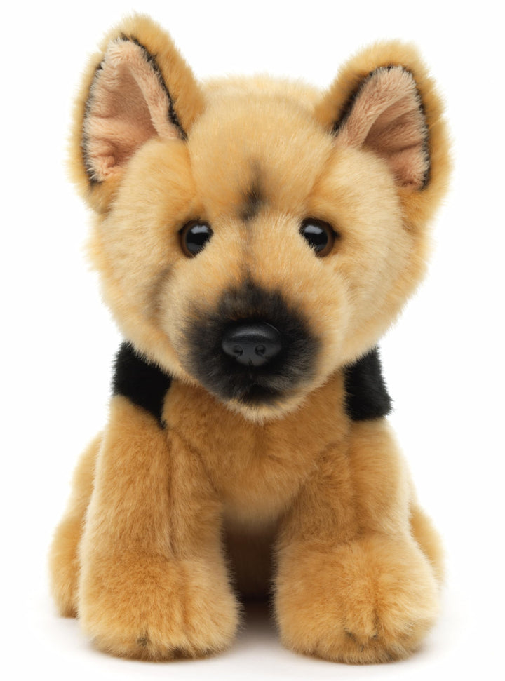 Uni-Toys - Deutscher Schäferhund, sitzend - 19 cm (Höhe) - Plüsch-Hund - Plüschtier, Kuscheltier Deu