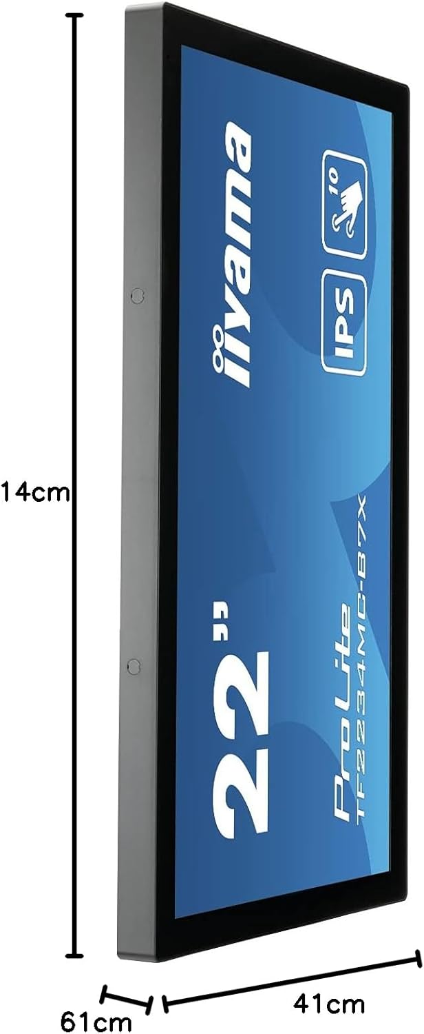 iiyama ProLite TF2234MC-B7X 55cm (21,5") IPS LED-Monitor Full-HD Open Frame 10 Punkt Multitouch kapa