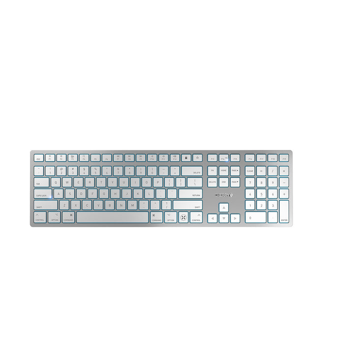 CHERRY KW 9100 Slim for MAC, kabellose Tastatur, Mac-Layout, Amerikanisches Layout (QWERTY), wahlwei