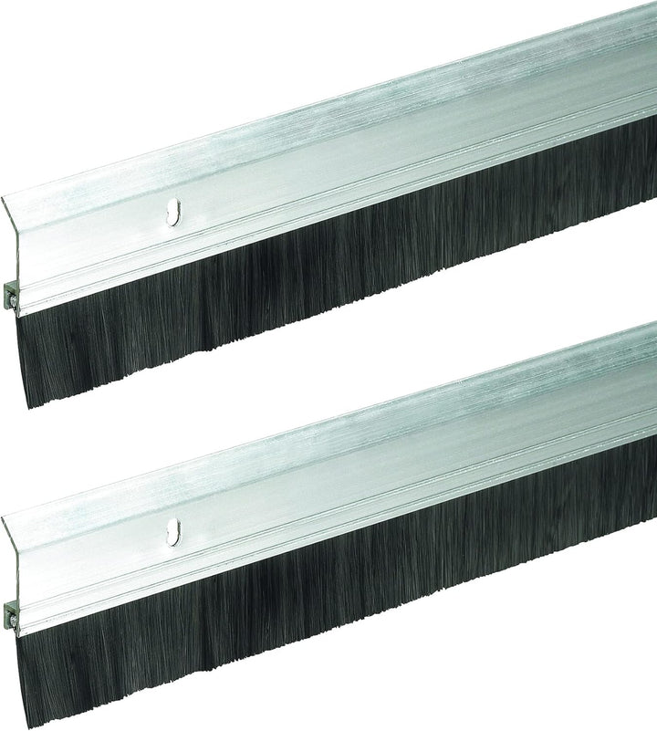 Frost King SB36 Extra Bürsten-Türfeger, 5,1 x 91,4 cm lang, Silber-Aluminium, 2 Stück