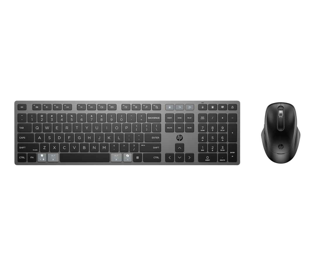HP 720 Kabellose Tastatur und Maus Set – Wiederaufladbar, Multi-Device, QWERTZ Deutsches Layout, Blu