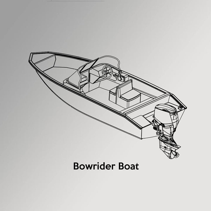Oceansouth Bowrider Persenning Abdeckplane Schwarz 5.0M - 5.3M, Schwarz 5.0M - 5.3M