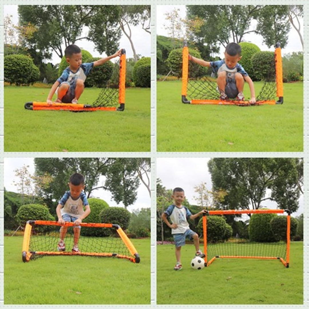 LZHDZQD Fussballtor, Kinder Fussballtor 60x45cm/ 90x60cm/ 115x80cm Fussballtore für Garten Kinder, F