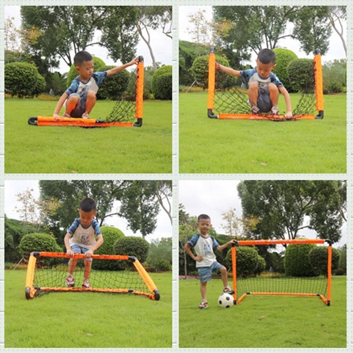 LZHDZQD Fussballtor, Kinder Fussballtor 60x45cm/ 90x60cm/ 115x80cm Fussballtore für Garten Kinder, F