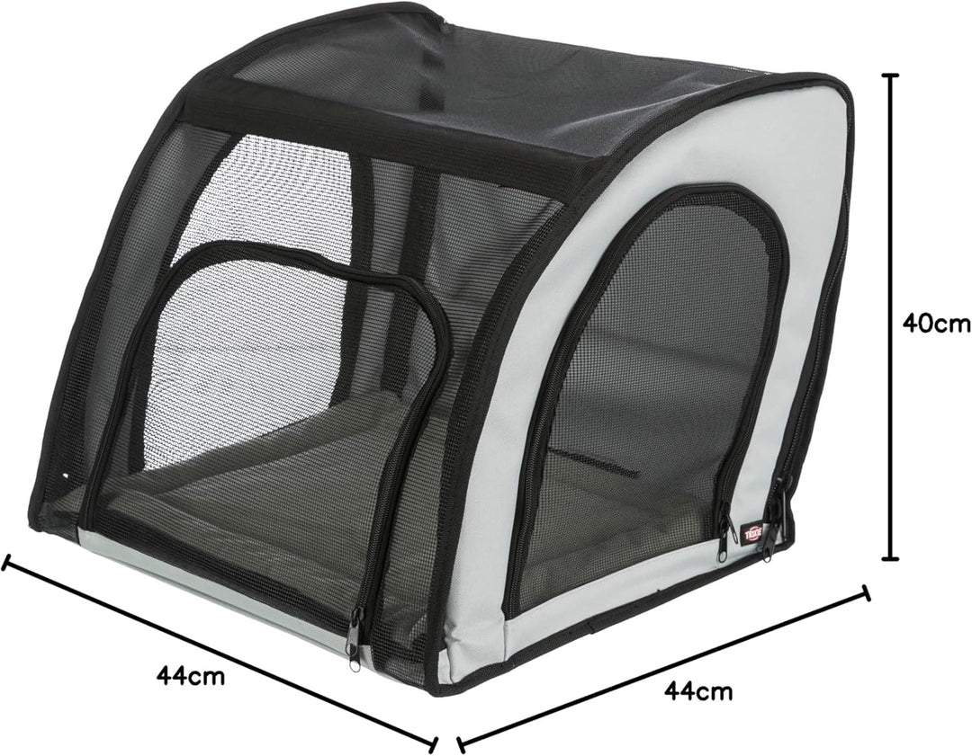 Trixie Autositz, 44 × 37 × 40 cm, Grau/Schwarz
