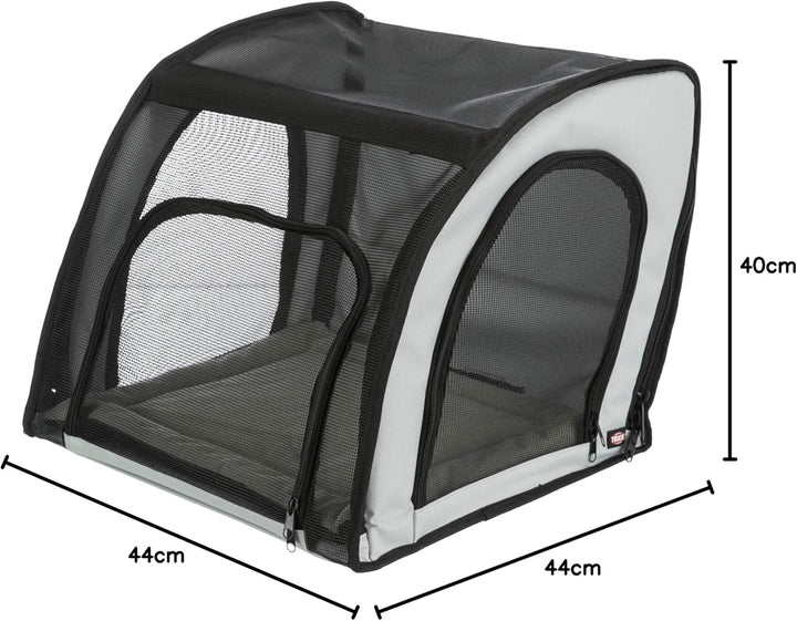 Trixie Autositz, 44 × 37 × 40 cm, Grau/Schwarz