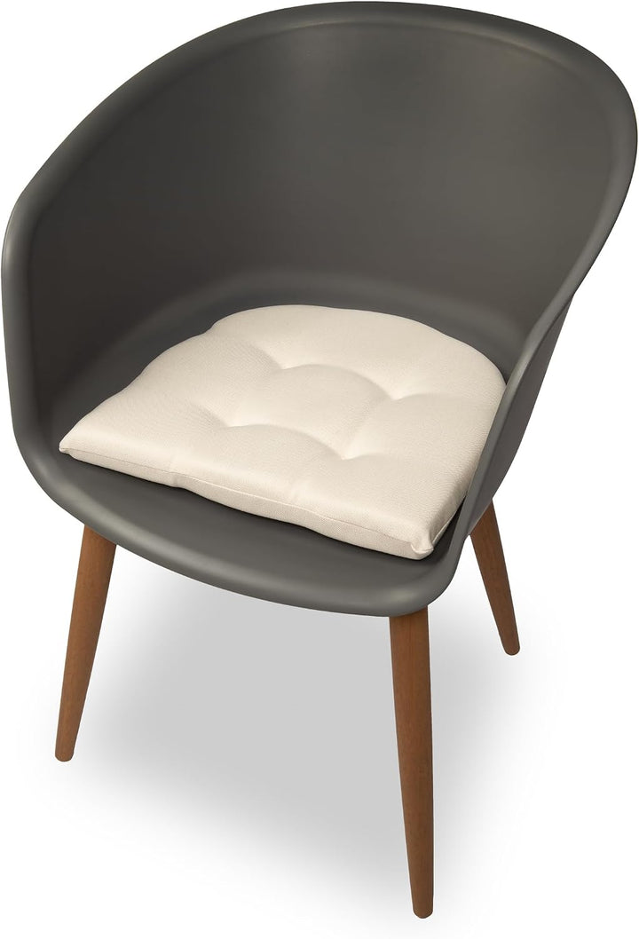 sunnypillow 4er Set Stuhlkissen 40x40 cm - Sitzkissen Stuhl 5cm dick - Sitzpolster für Stühle, Bänke