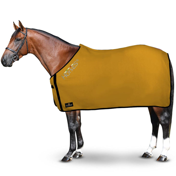 Horses, Fleece Pferdedecke, Basismodell, weich und bequem, ideal für Transport und Feierabend, Gröss