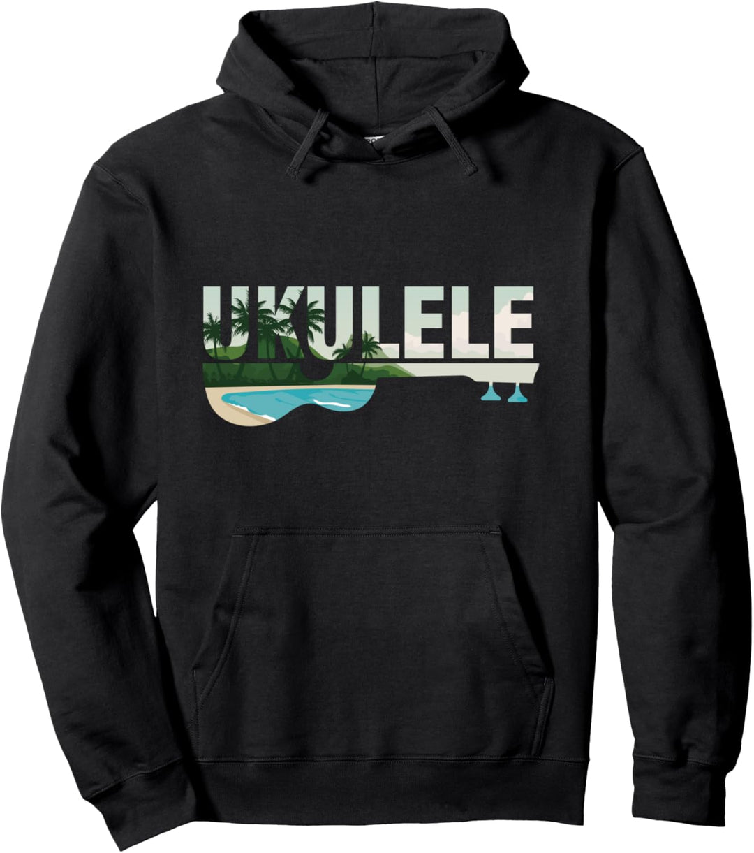 Ukulele Akustik Musikinstrument Gitarrist Musiker Musik Uke Pullover Hoodie