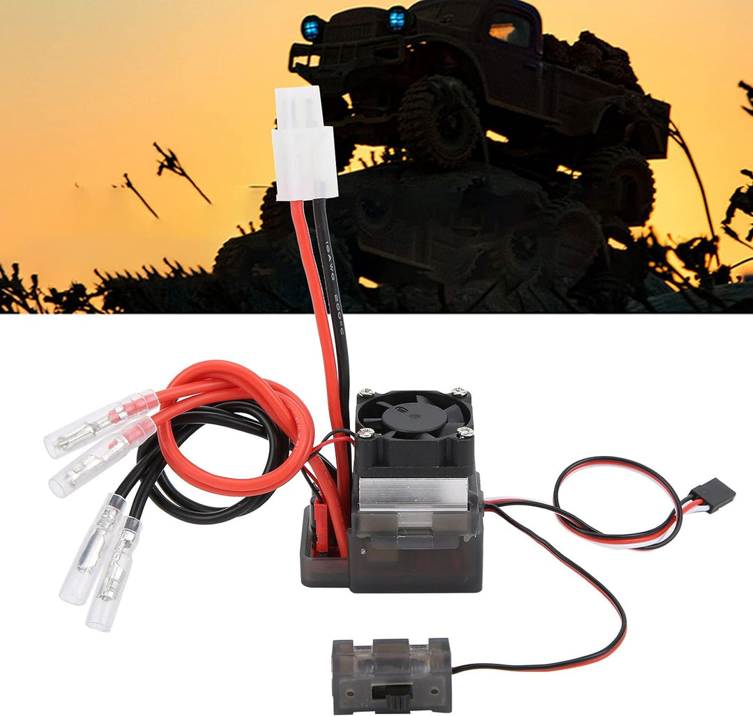 Dilwe RC Truck ESC, 7,2-16V 320A Zweiwege-Regler Gebürstet 35 X 47 X 42mm Hochspannungs-RC-Auto-Upgr