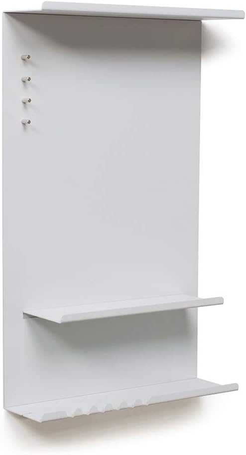 byde Wandorganizer Hele aus Stahlstruktur. 30 x 9 x 49 cm 3-in-1 Wandregal mit Magnettafel und Magne