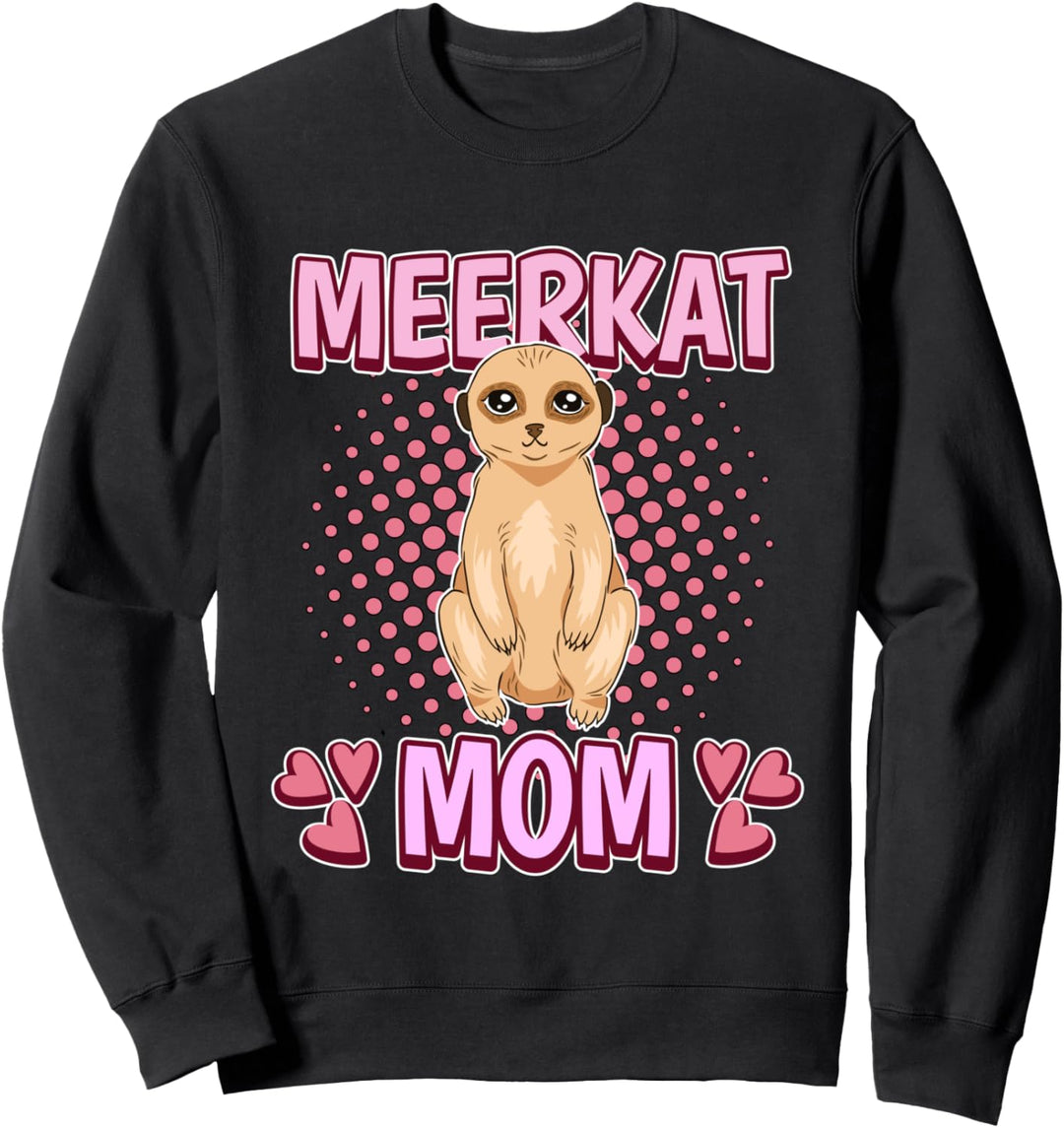 Damen Meerkat Mom Mama Muttertag Erdmännchen Sweatshirt