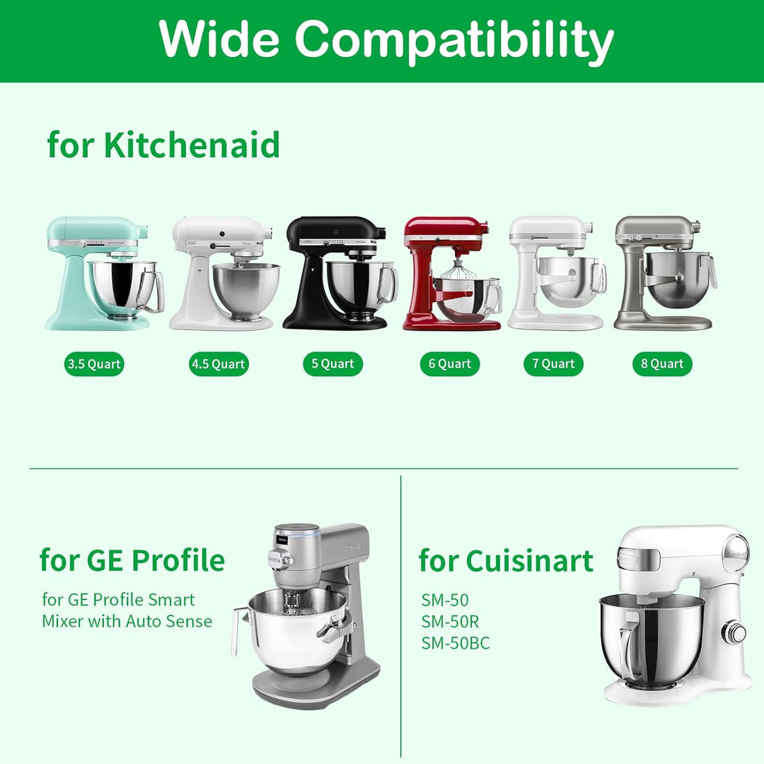 Eismaschine Aufsatz für Kitchenaid Standmixer, Fruchteismaschine Aufsatz, Softeismaschine BPA-freien