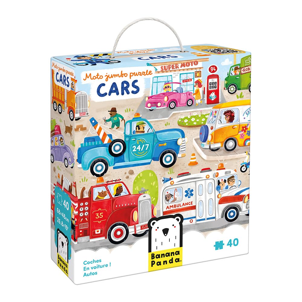 Banana Panda Jigsaw Moto Jumbo Puzzle Cars 3+
