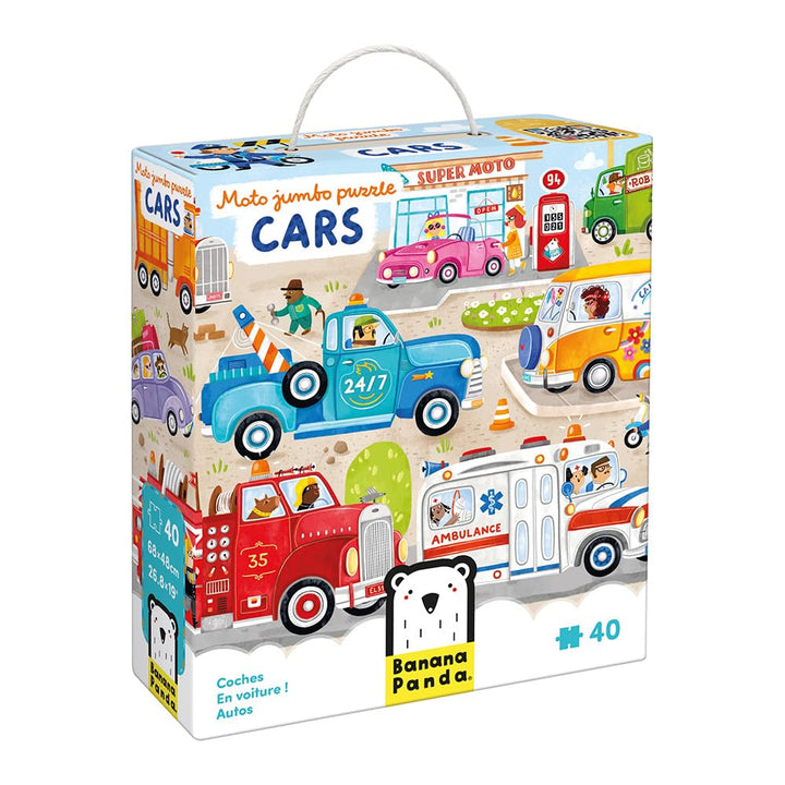 Banana Panda Jigsaw Moto Jumbo Puzzle Cars 3+