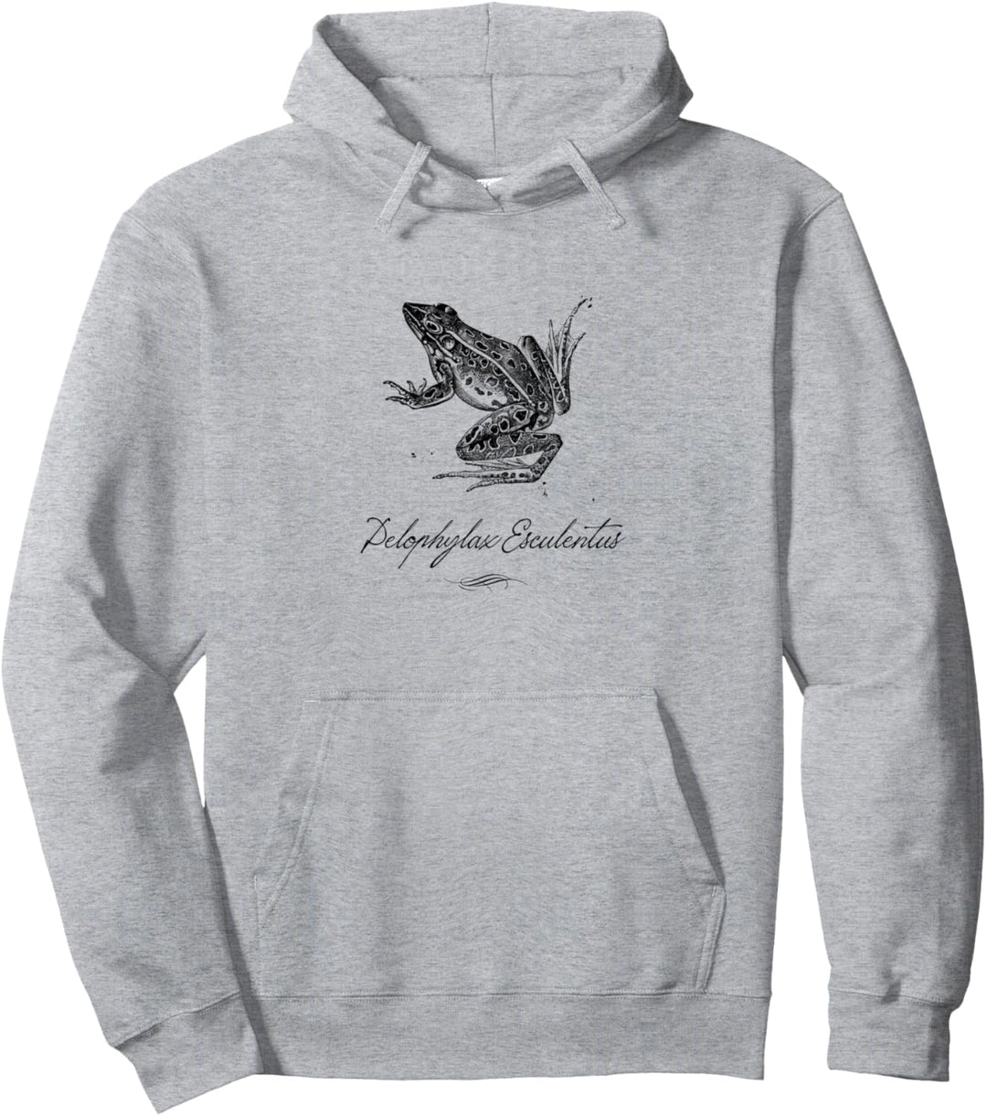 Frosch Teichfrosch Vintage Retro Pullover Hoodie