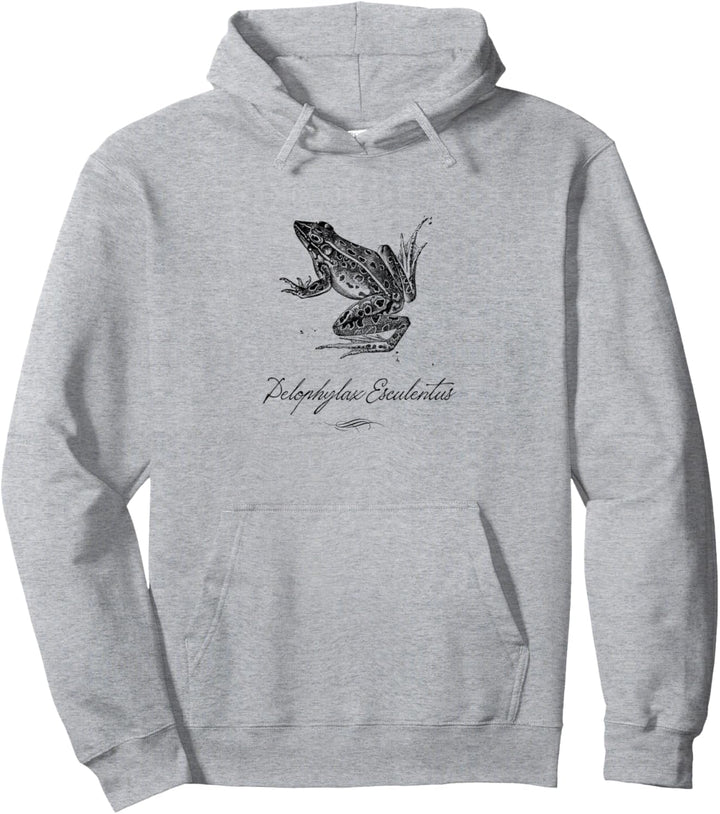 Frosch Teichfrosch Vintage Retro Pullover Hoodie