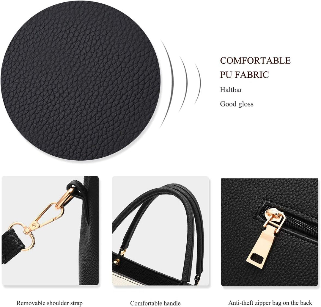 NICOLE &amp; DORIS Damen Handtaschen Quasten Taschen Reissverschluss Schultertaschen Einkaufstasche Umhä