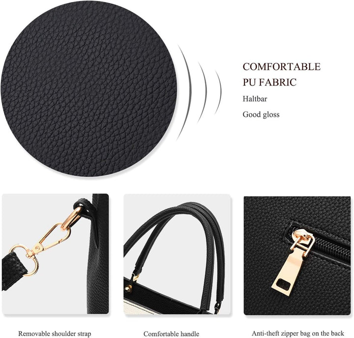NICOLE &amp; DORIS Damen Handtaschen Quasten Taschen Reissverschluss Schultertaschen Einkaufstasche Umhä