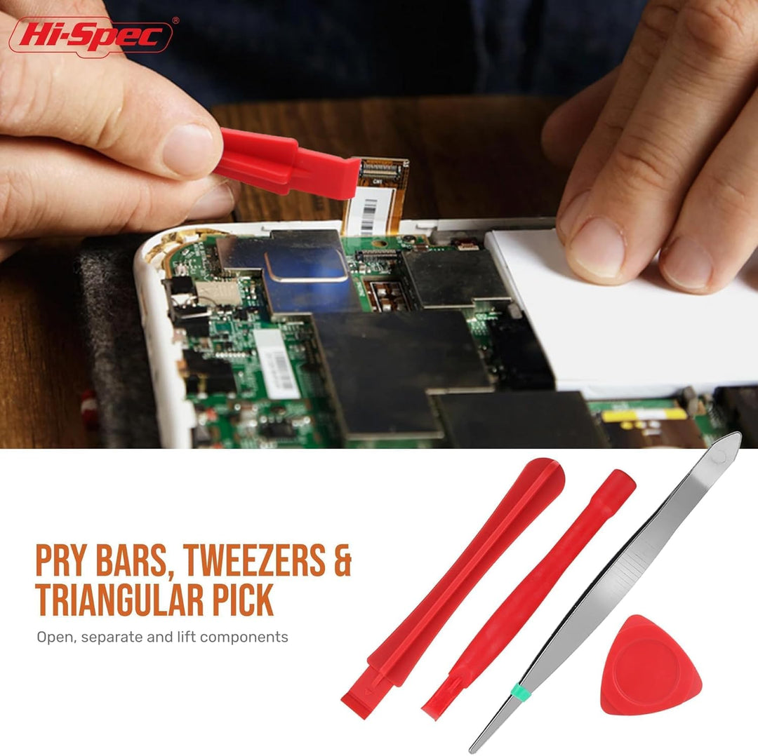 Hi-Spec 38-tlg. Computer- und Elektronik-Reparaturset. Präzisionsbits aus S2-Stahl, Schneidwerkzeuge