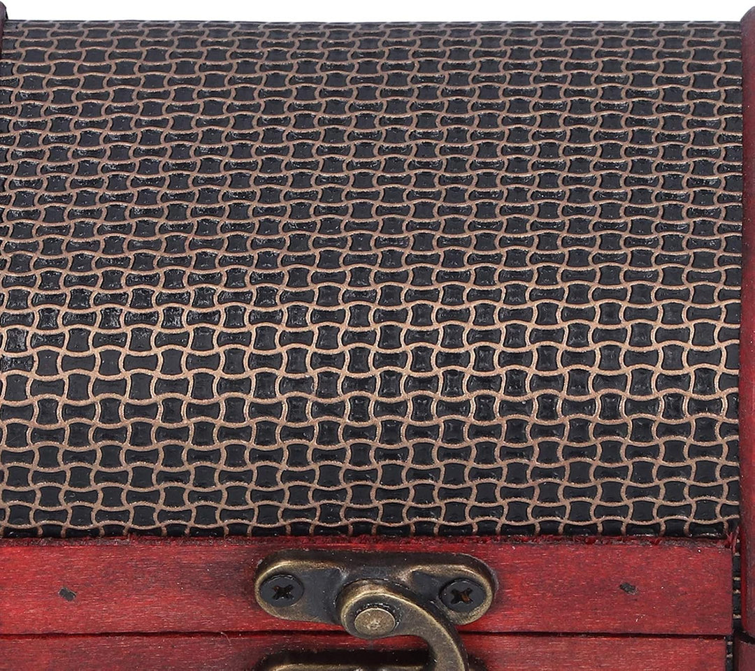 Kleine Holzkiste, 4 Stück, Vintage-Schmuckkästchen, Retro, handgefertigt, dekorative Schatzkisten, A