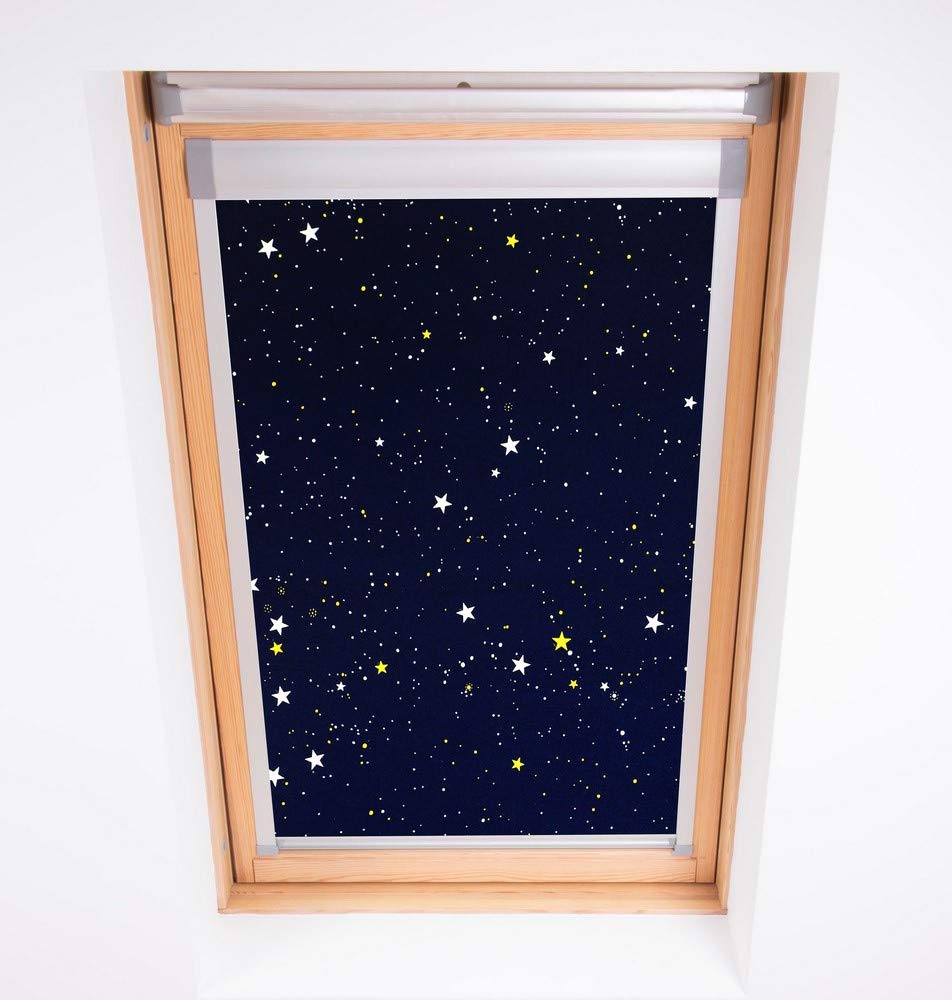 Bloc Jalousien Skylight Verdunkelung, Polyester, navy, M4A Dakstra Night Sky, M4A Dakstra Night Sky