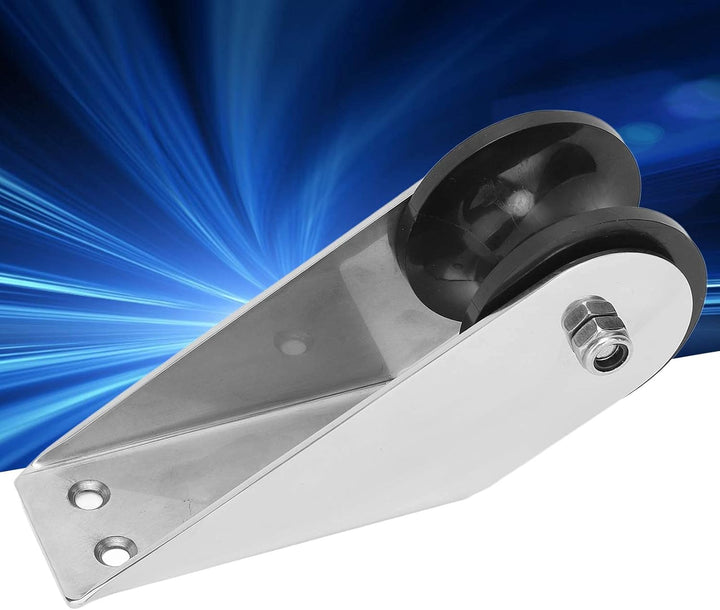 Fafeicy Ankerrolle Verdickt, 316 Edelstahl Marine Bugrolle mit 32mm Rollenschlitz, Schiffsankerrolle