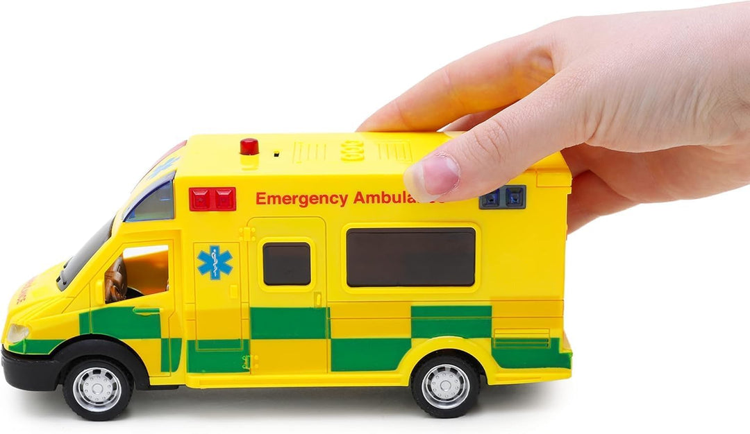 Toyland® Notfall-Krankenwagen Spielzeug mit Licht und Sound - Massstab 1:40 - Spielfahrzeug - ab 3 J