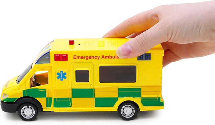 Toyland® Notfall-Krankenwagen Spielzeug mit Licht und Sound - Massstab 1:40 - Spielfahrzeug - ab 3 J