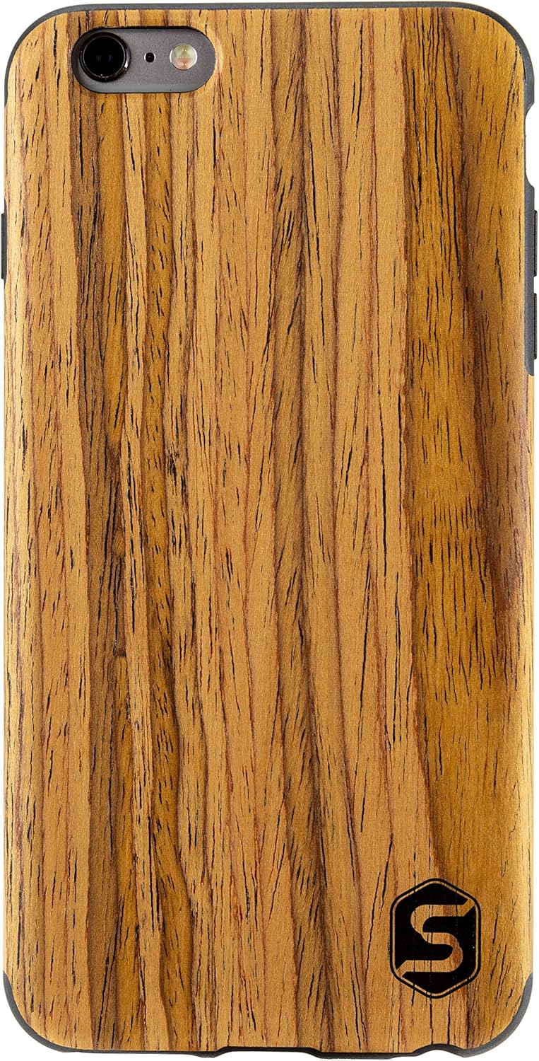 Sebastian Sturm Handyhülle Maxi | Hergestellt aus echtem Holz Teak in Einer TPU-Hülle | Kompatibel m