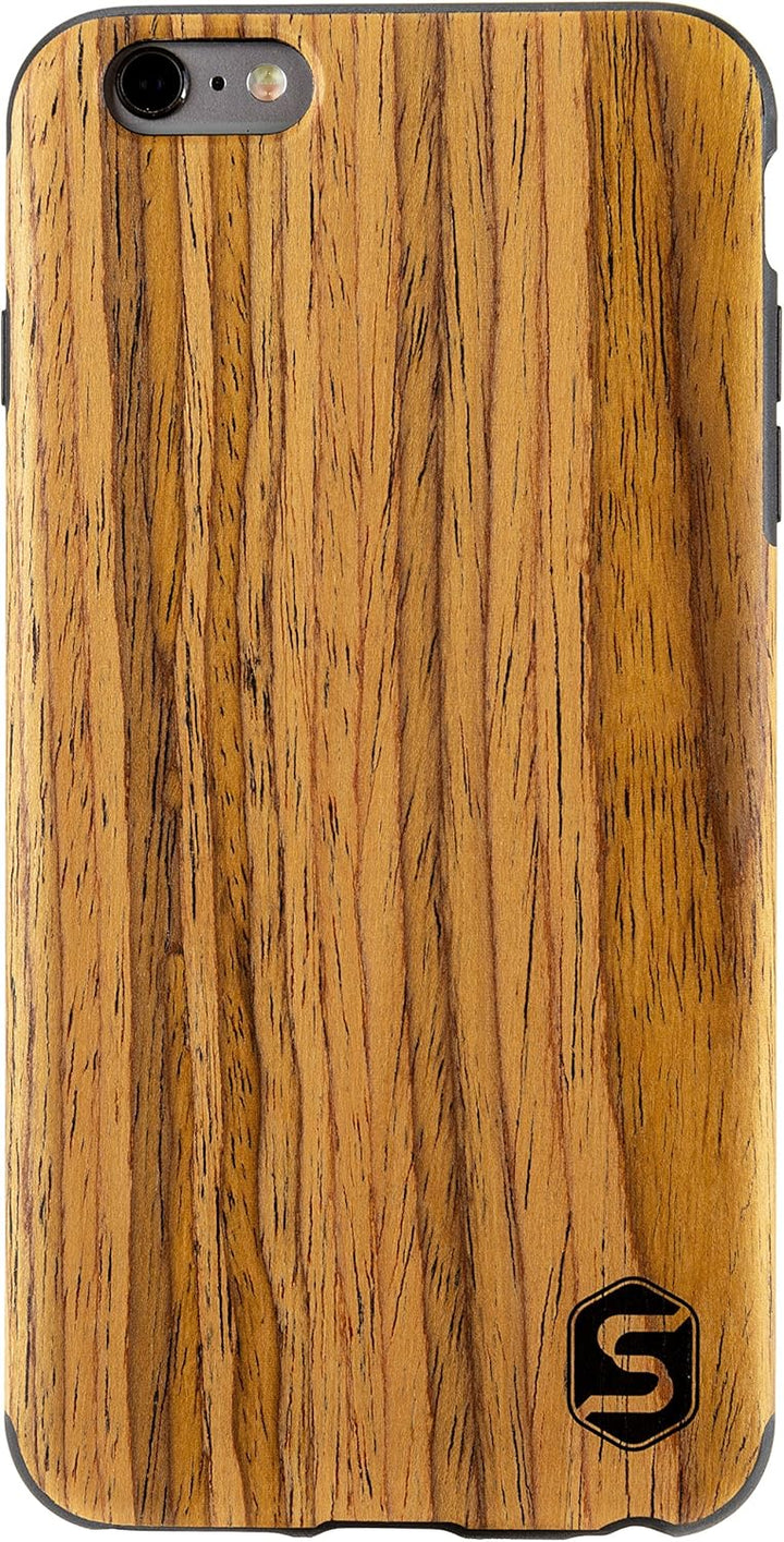 Sebastian Sturm Handyhülle Maxi | Hergestellt aus echtem Holz Teak in Einer TPU-Hülle | Kompatibel m