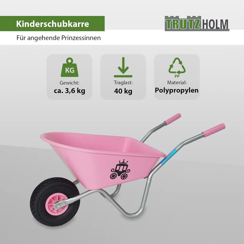 Kinderschubkarre Schiebkarre Metallschubkarre Gartenkarre Diverse Motive Lokomotive Feuerwehr Prinze