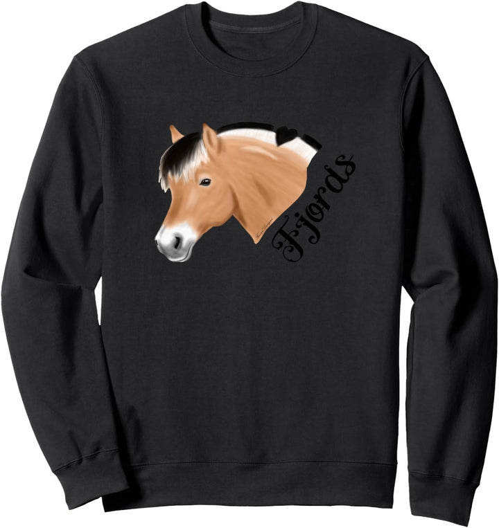 Norwegisches Fjordpferd Fjords Pferde helles Reiter Sweatshirt