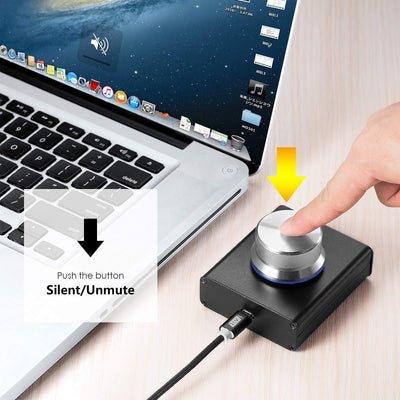Nobsound H6 USB Volume Control Knob, VOL Controller, Lossless Adjuster, Audio Digital Remote Control