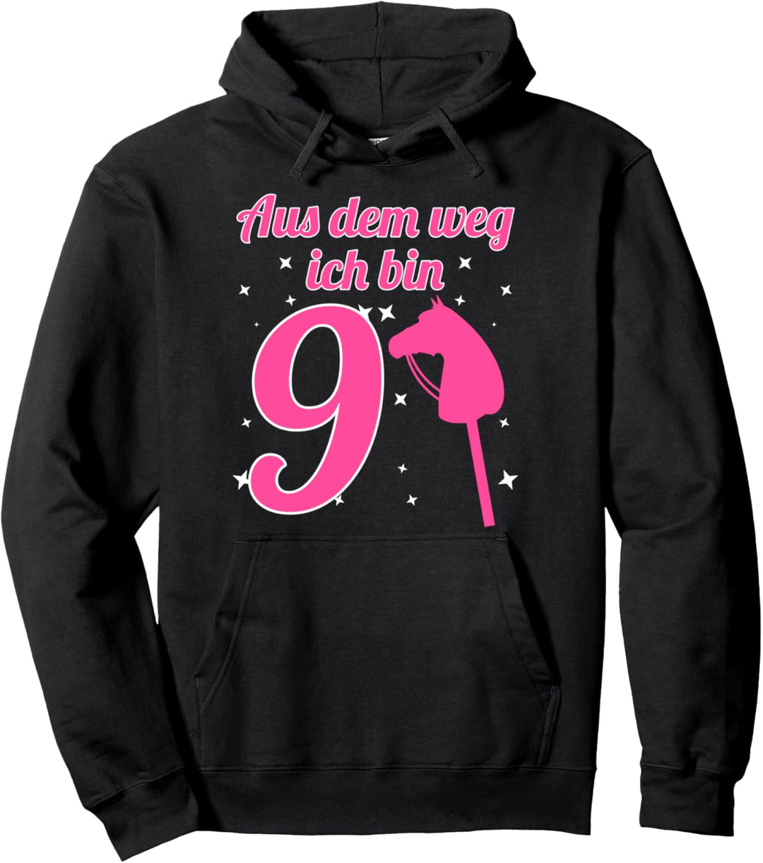 9. Geburtstag Mädchen Hobby Horsing 9 Jahre Hobby Horse Pullover Hoodie