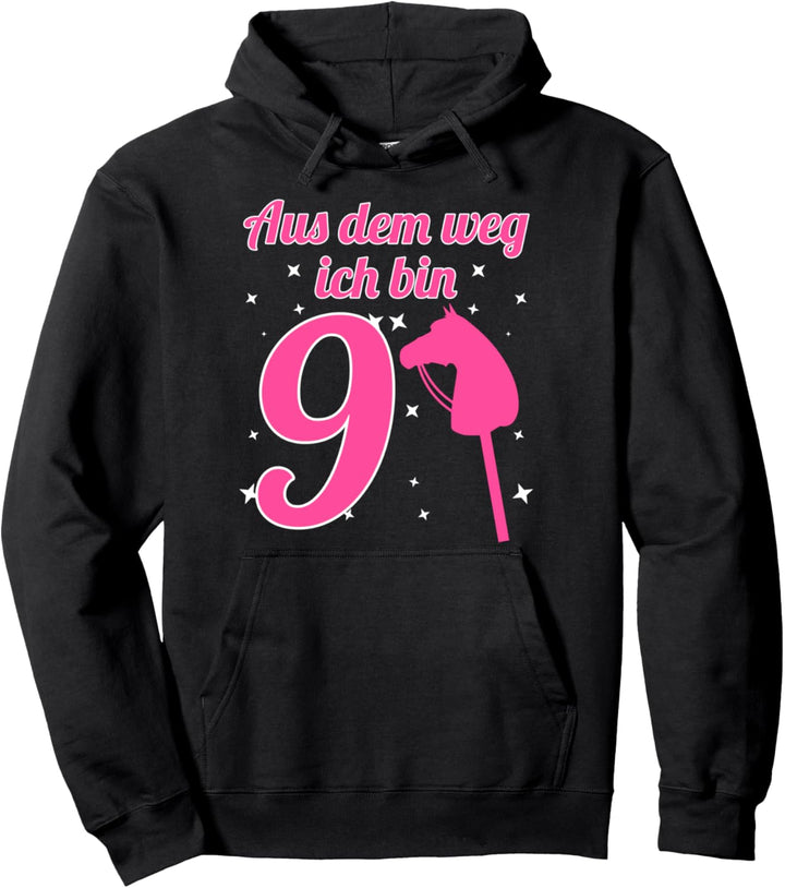 9. Geburtstag Mädchen Hobby Horsing 9 Jahre Hobby Horse Pullover Hoodie