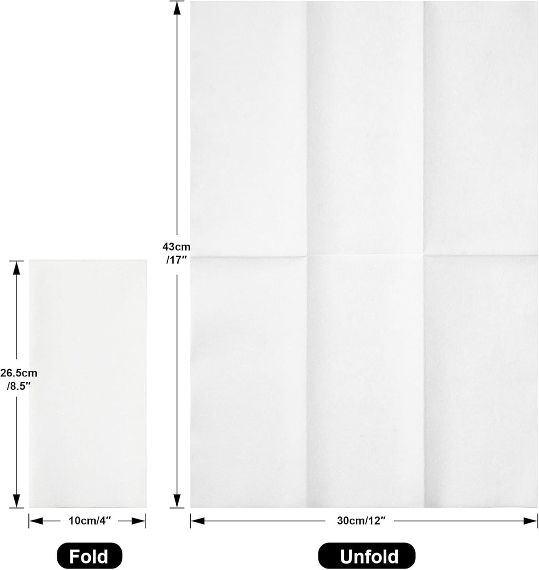 MORGIANA 200 Pack Einweghandtücher, Gästehandtücher aus Leinen, Servietten aus Stoffpapier, Papierha