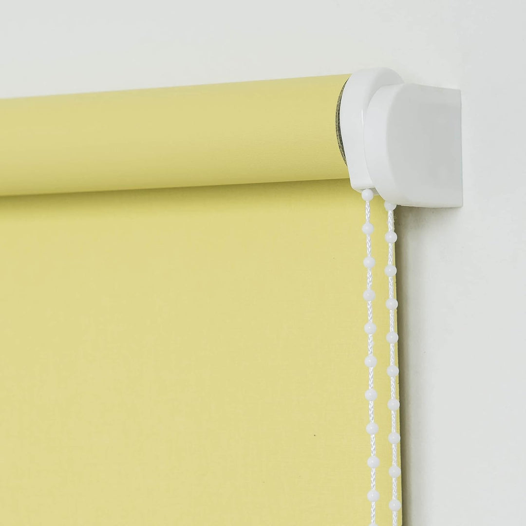 Liedeco® Rollo, Fenster Rollo, Kettenzug-Rollo / 122 x 180 cm (Breite x Höhe), gelb/Verdunkelnd, Abd