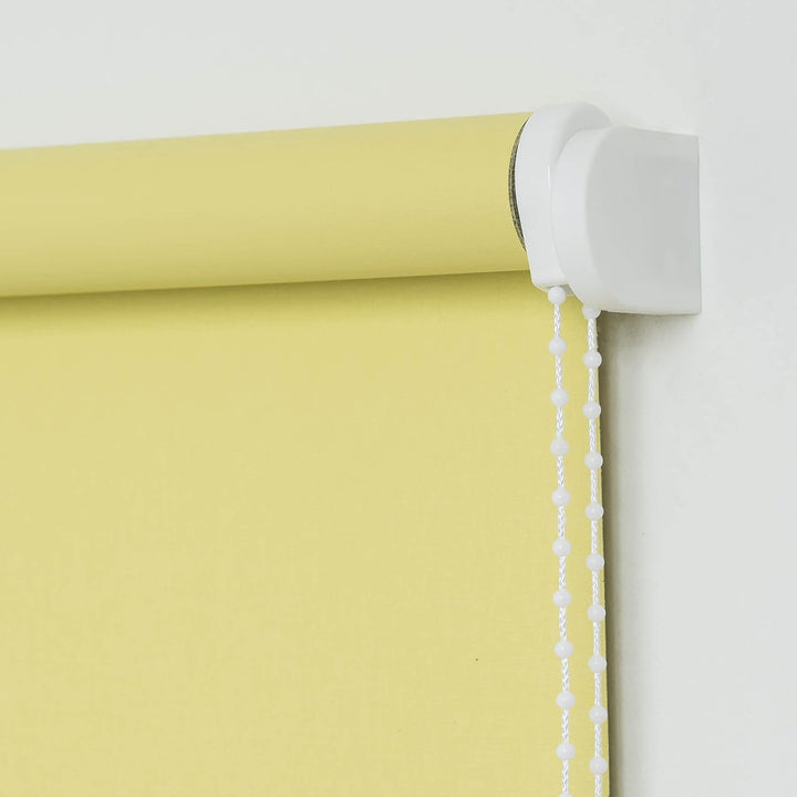 Liedeco® Rollo, Fenster Rollo, Kettenzug-Rollo / 92 x 180 cm (Breite x Höhe), gelb/Verdunkelnd, Abdu