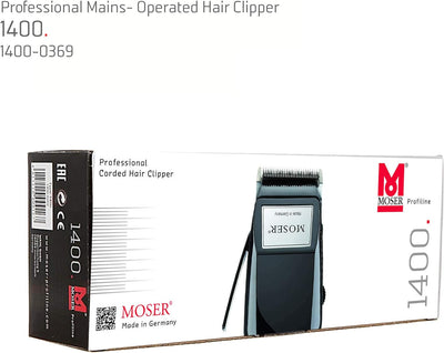 Moser 1400 Haarschneider für Männer, clipper, mit Kabel, mit Zubehör, mit 5 arretierbaren Positionen