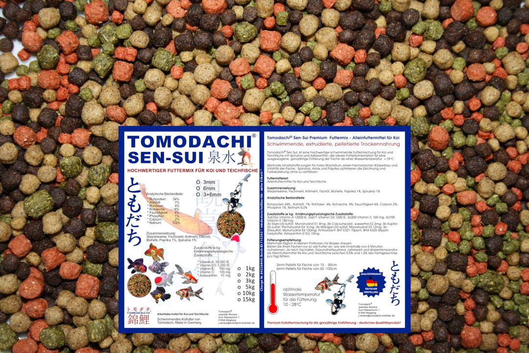 Koifuttermischung, Koifutter, Premium Koimix, Schwimmfutter, Teichfuttermix, Spirulina, Astax, Papri