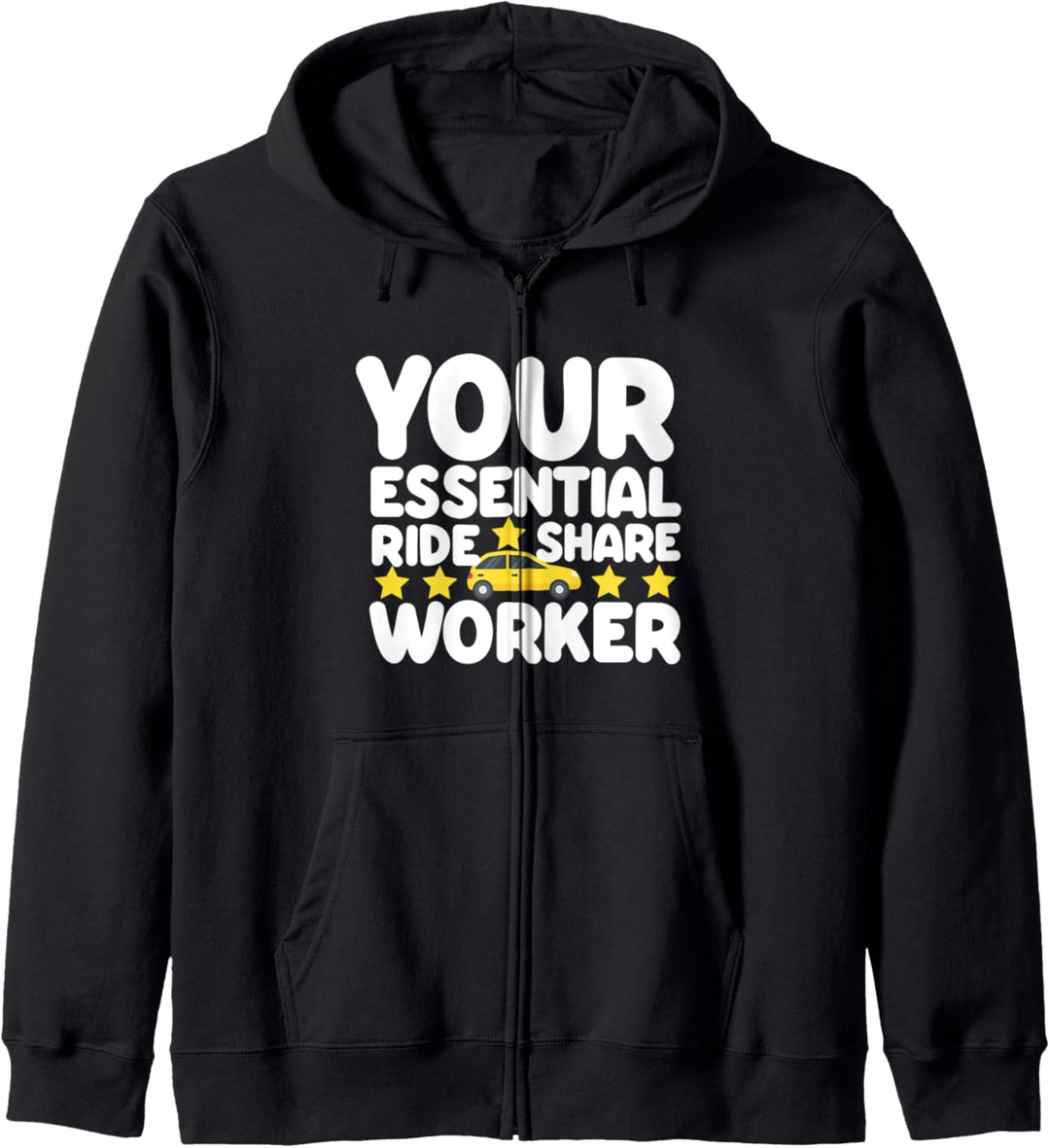 Your Essential Rideshare Worker Gig Economy 5 Stars Kapuzenjacke