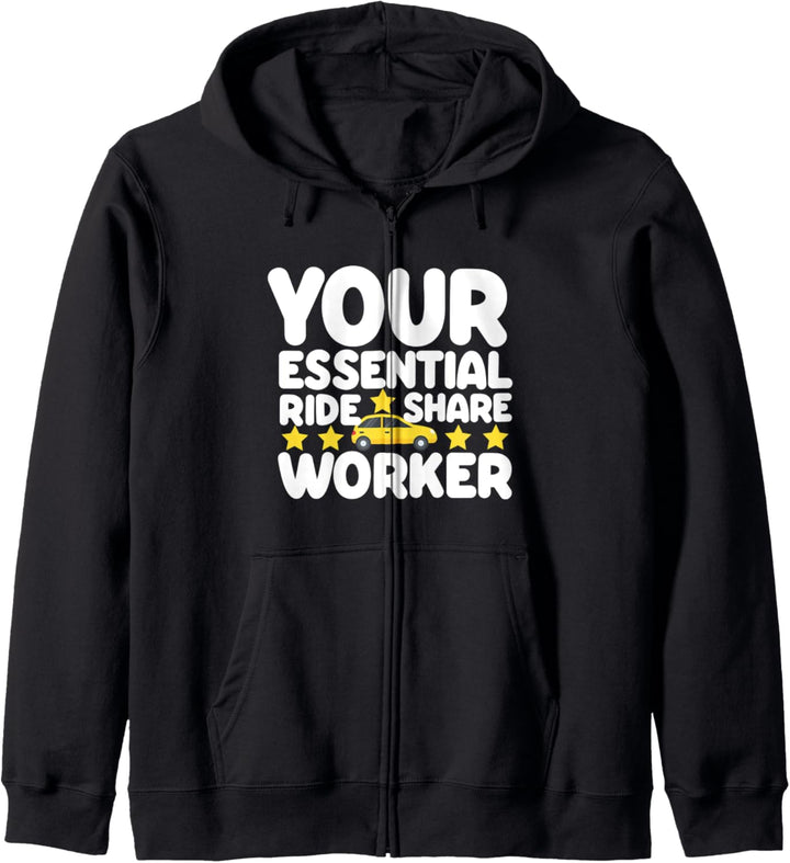 Your Essential Rideshare Worker Gig Economy 5 Stars Kapuzenjacke