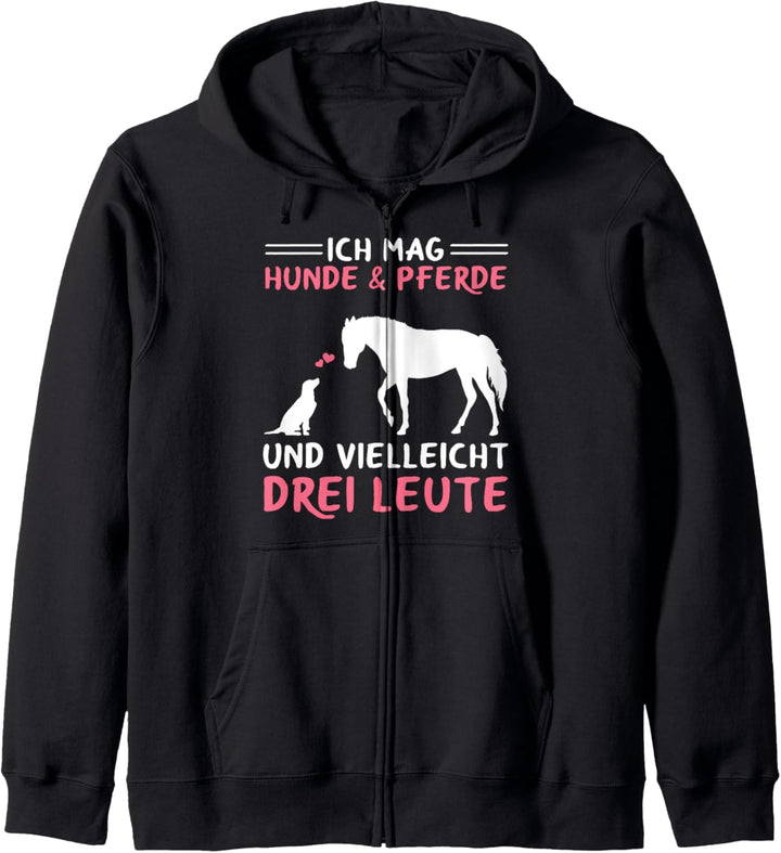 Hunde & Pferde Lustiges Reiter Spruch Kapuzenjacke