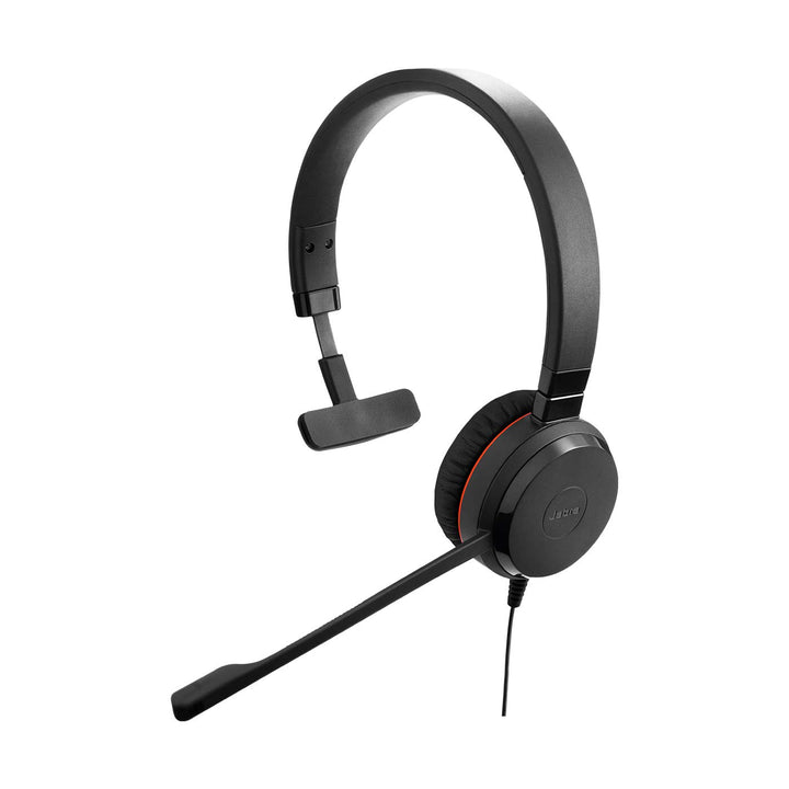 Jabra Evolve 30 UC Mono Headset - Unified Communications Headphones for VoIP Softphone with Passive