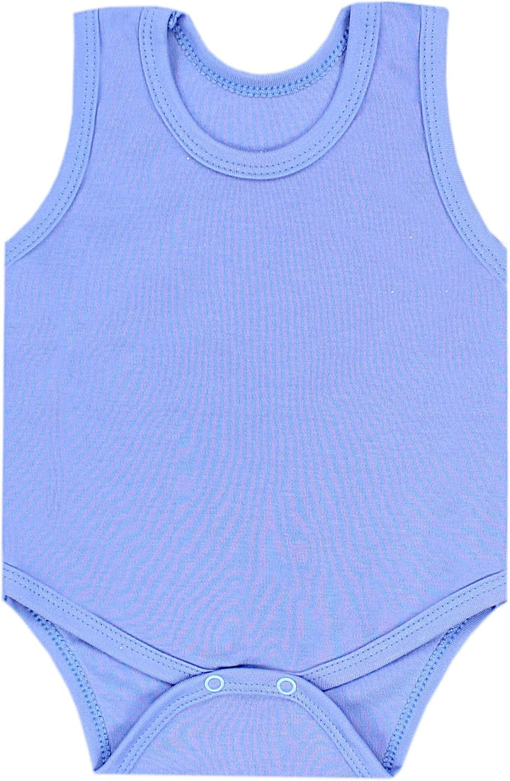 TupTam Baby Jungen Achselbody – Weicher Baby Body im 5er Pack aus Baumwolle, Body Baby Unifarben OEK