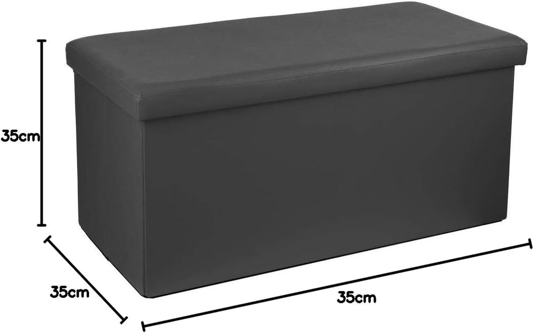 Klappbarer doppelter Sitzsack grau - Grau - Atmosphera créateur d'intérieur